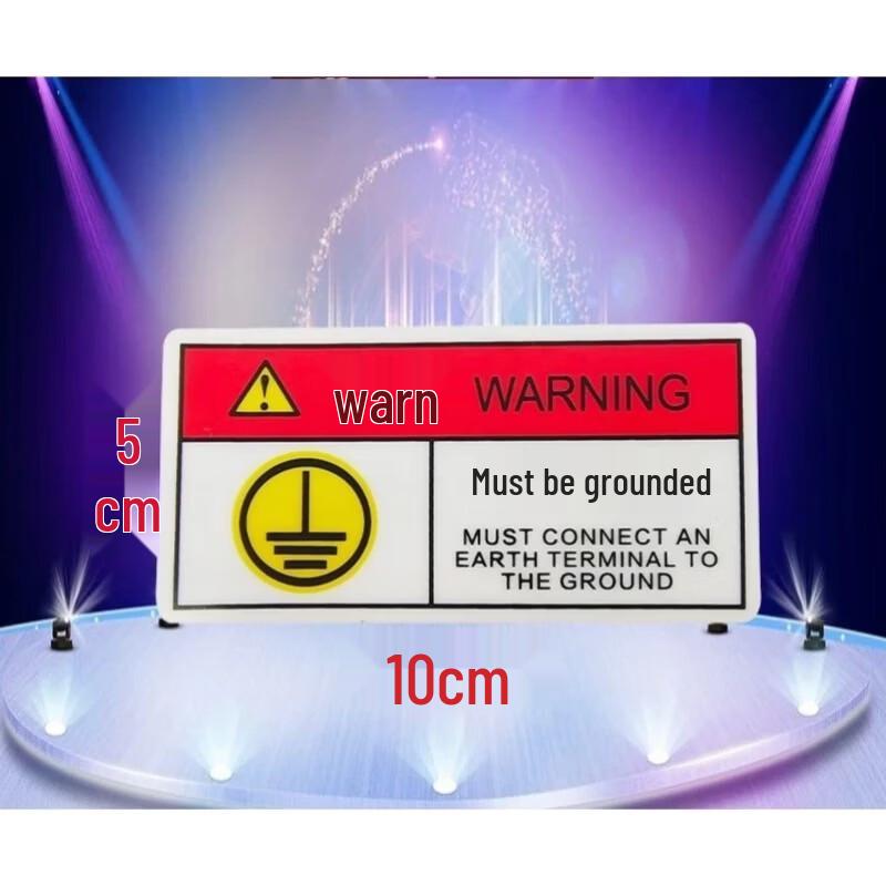 WEZHO Equipment Grounding Safety Sticker
