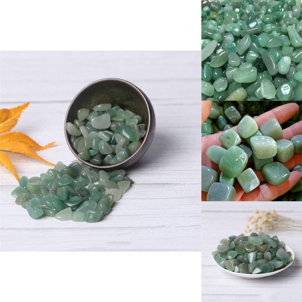 100g Natürlicher Grüner Aventurin Trommelsteine Quarzkristall Edelstein Für Einzigartige Heimdekoration