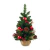 Festive Mini Christmas Tree Decor with Berries And Pine Cones