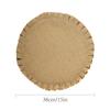 Set of 4 Round Jute Table Placemats - Vintage Mats for Parties Dining Table Coasters - Decorative Placemats  Jute