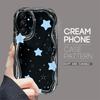 Cute Cartoon Pattern Cream Texture Casing Wavy Edge Soft Silicone Cover Phone Case for Samsung
