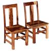 Day and Night - Day and Night Dining Chairs 2 Pcs Solid Sheesham Wood