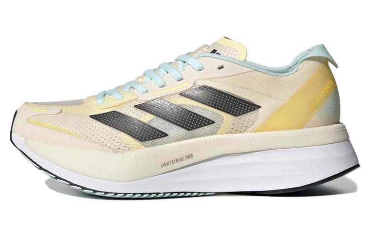 Adidas Wmns Adizero Boston 11  Ecru Tint Night Metallic  Women s GX6655 36