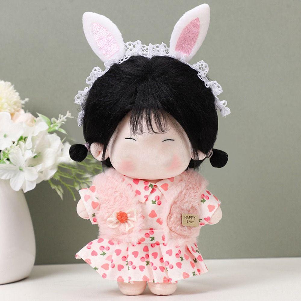 Multicolor Miniature Dress Suit 20CM Shirt Braces Set Gift Doll Clothes  Cotton Stuffed Doll