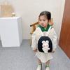 Adorable Children's Mini Backpack Soft Plush Rabbit Design Lightweight Shoulder Bag
