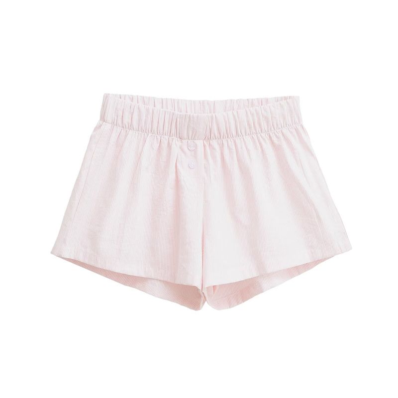 

Американский стиль BM Sense Сексуальные брюки с низкой посадкой в полоску Повседневные брюки Женские стройнящие Легче всего сочетать Два пуговицы Хлопок Домашние брюки Летняя верхняя одежда Pink L