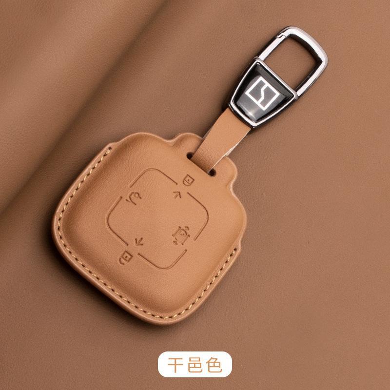 Car Key Case Key Fob Cover Nappa Leather For Zeekr X 001 007 009 7X Mix Car Smart Remote Keychain Protector Shell Accessories