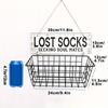 Iron Grid Socks Storage Basket Wall Mounted Lost Socks Container Hollow Metal Storage Rack  Closets