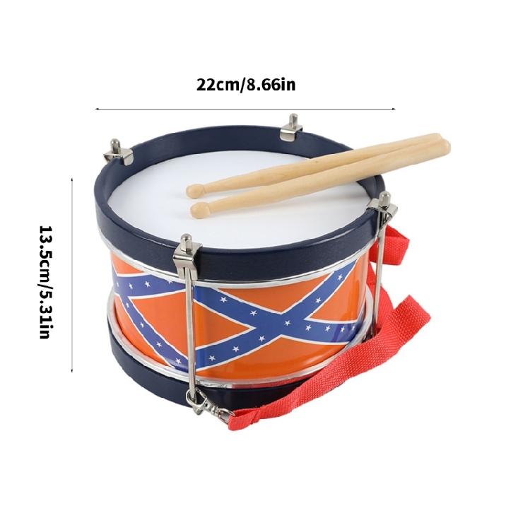 Wooden Toddler Drum Set Musical Learning Toy For Children 3+ Sensory Development Instrument With Durable Construction