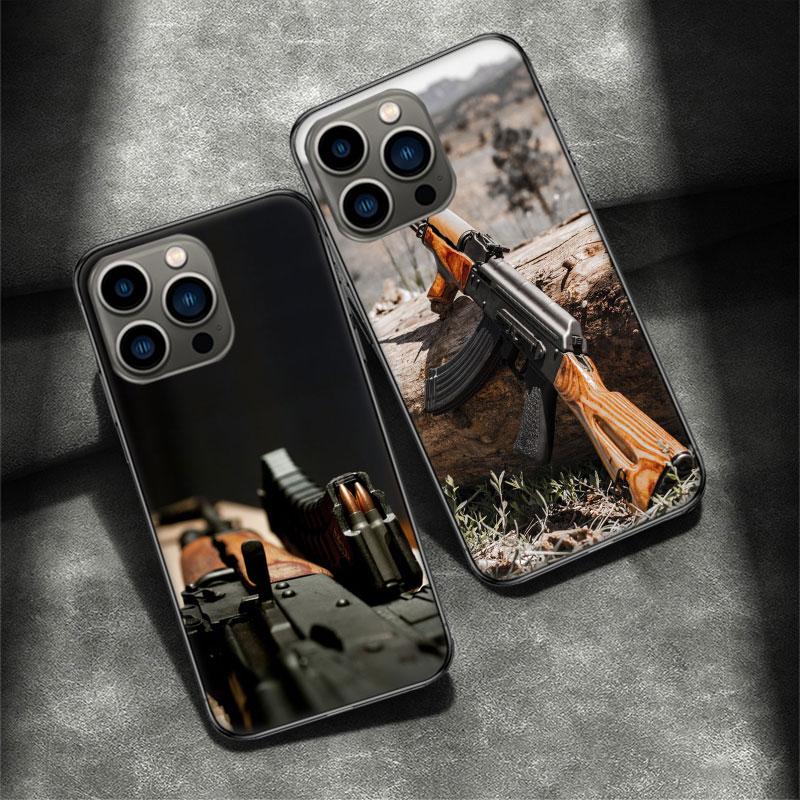 A Sturdy And Reliable AK47 Phone Case For Apple Iphone 16E 16 Pro Max 15 Plus Soft 13 12 Mini Cover 11 14 Pro Max Capa 8 7 SE Sh