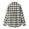 In Stock: 2026 Spring New Women's Loose Casual Welsh Plaid Brushed Neutral Shirt MBF1SHT023