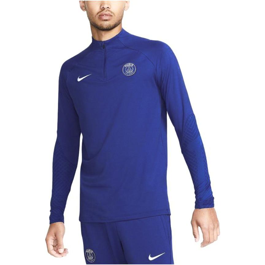 Nike Solid Color Crew Neck Long Sleeve T-Shirt Men Tops Blue DN2815-418