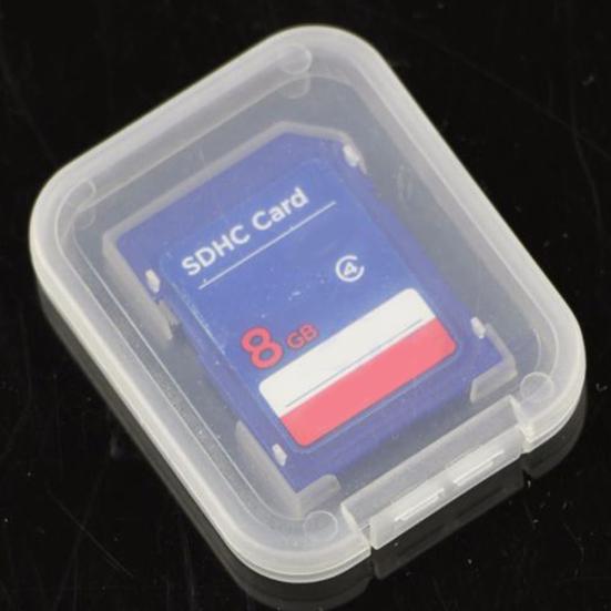 10Pcs/Set SD SDHC Transparent Storage Box Memory Card Protective Case Holder