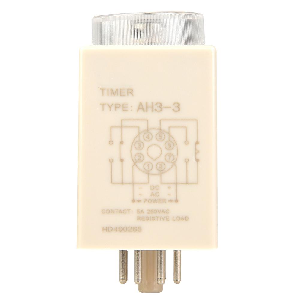 AH3 3 Power on Delay Timer Time Relay AC 220V 50 60Hz(6S)