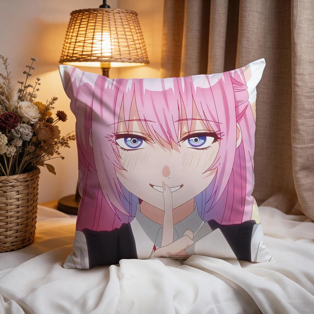 sShikimoris Not Just aCuties Cushion Cover Premium Comfort Reversible Pillow Cove -Two In One Design for Any Room & Car Interior