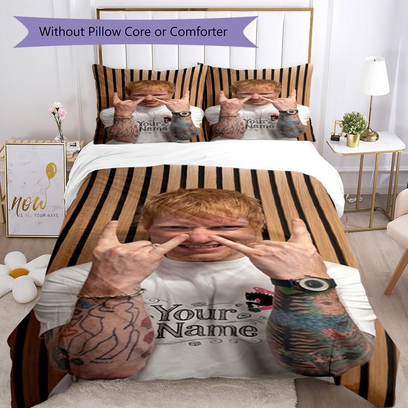 Sheeran Personalized Name Custom Bedding Design for Study room Soft Bedding Custom Room Decor Birthday/Christmas GiftSpiritual Gift