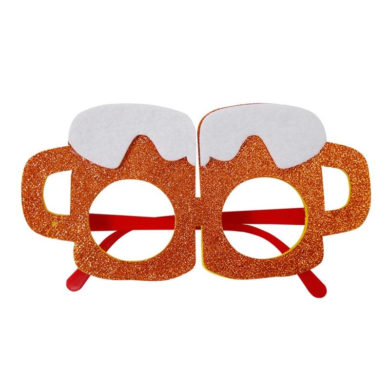 Oktoberfest Party Glasses Paper Glasses Funny Oktoberfest Fancy Dress Photo Booth Props for Kids Adults Bavarian German