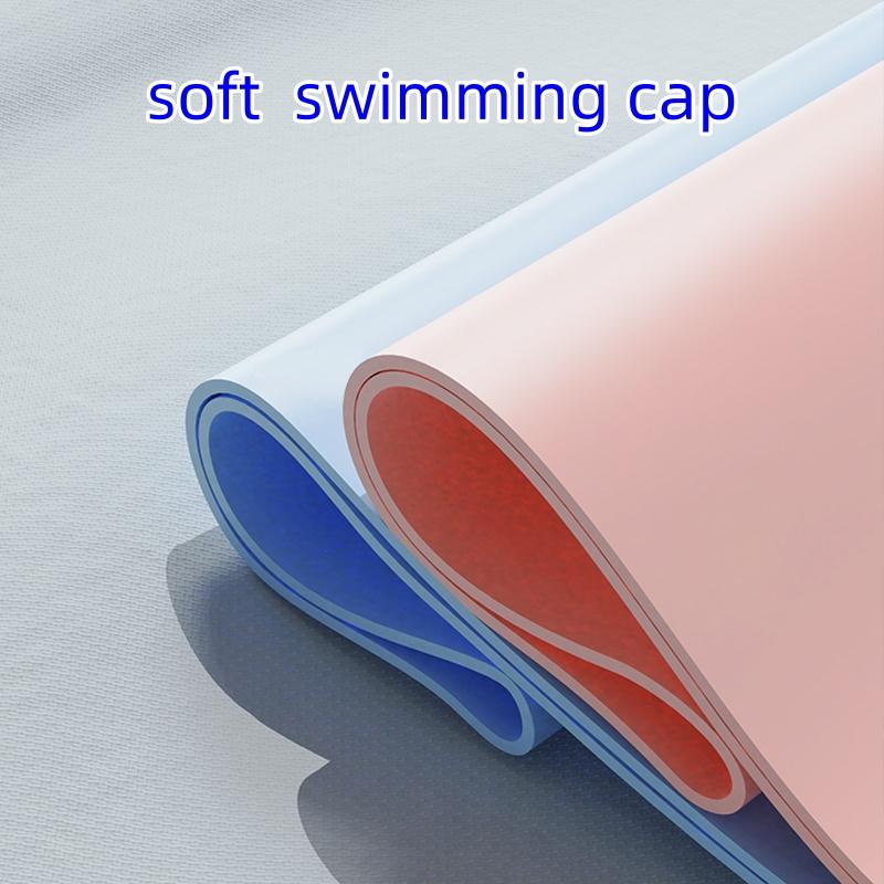 Silicone Waterproof Swimming Cap High Elastic Swim Cap for Women and Men