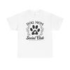 Dog Mom Social Club T-Shirt, Unisex Baumwollshirt für Hundeliebhaber, Geschenk für Haustierbesitzer,