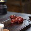 Yixing Zisha Pixiu Tea Pet Ornament: Exquisite Zhu Ni Handcrafted Piece for Attracting Wealth and Treasures.