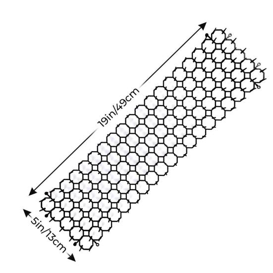 10 bucăți 13 cm x 49 cm Fâșie pentru înțepături de grădină Dig Stop Repelent pentru pisici Covoraș de descurajare Spike
