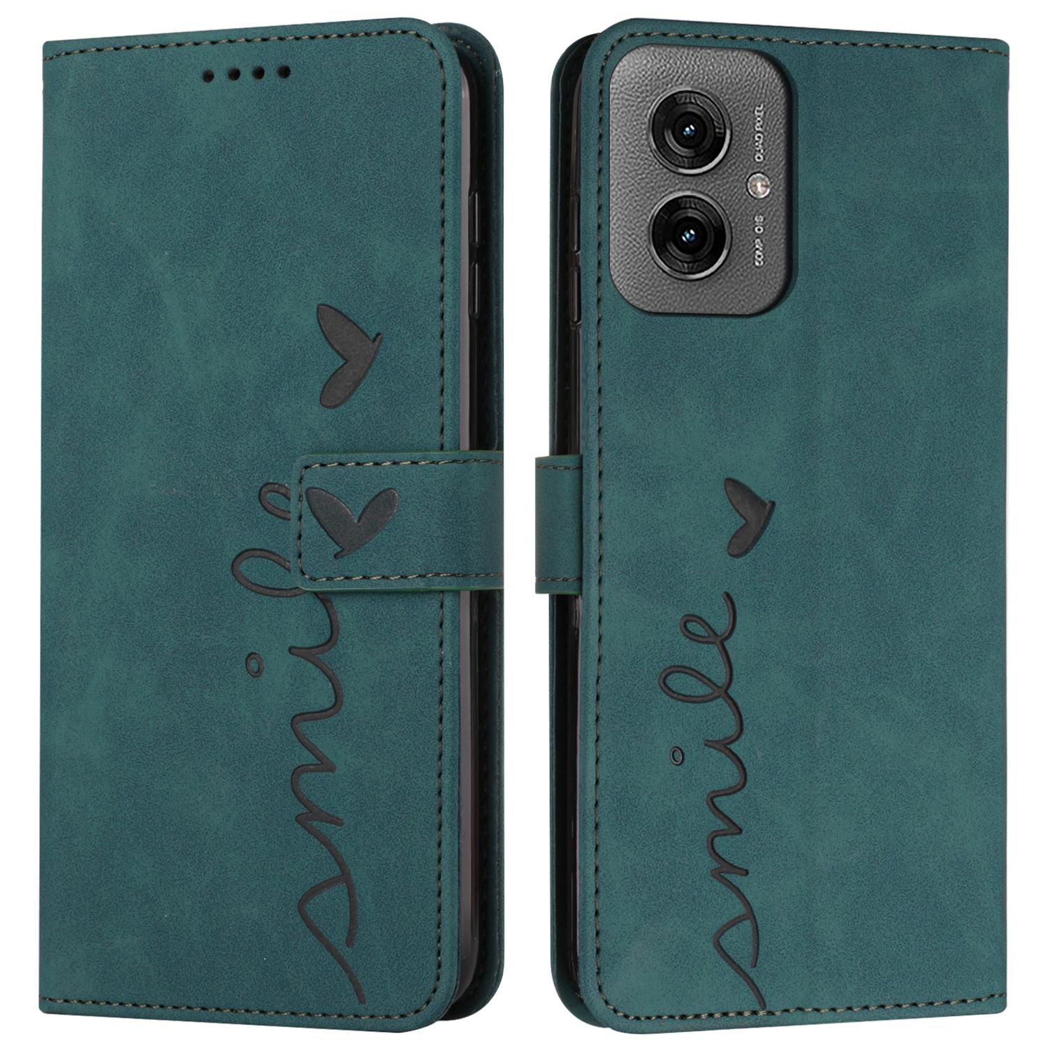 

For Motorola Moto G55 5G Case Viewing Stand PU Leather Phone Cover Imprinted Pattern B