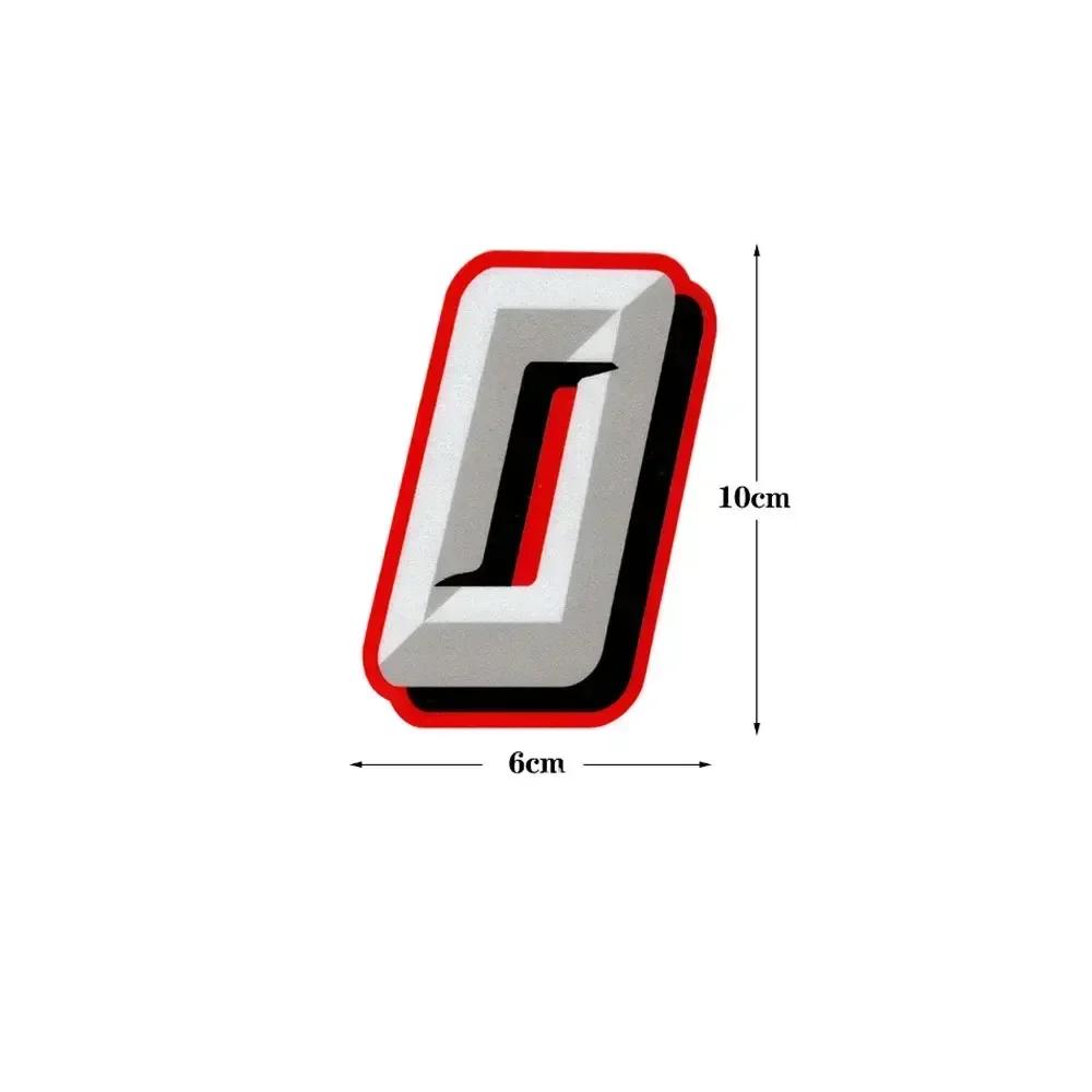 1pc Motorcycle 0-9 Number Styling Decorative Sticker Motorcycle Body Racing Badge Decal Universal Motorbike Decor Accessories