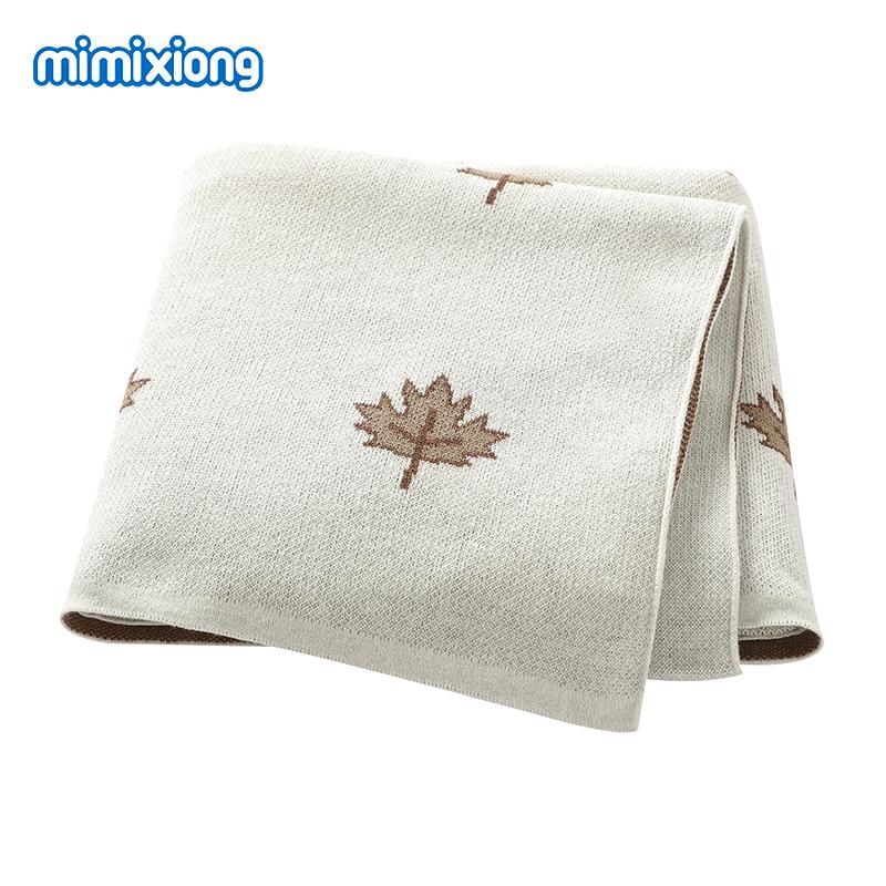 Baby Blankets Quilts 90*70cm Knitted Newborn Boys Girls Stroller Basket Swaddle Wrap Sleeping Sack Infant Cotton Bedding Covers