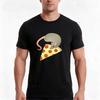 Nyc Rats Pizza Tshirt Summer Casual Cotton Tee Oversized Streetwear Tops Vintage Graphic Print Loose Fit Short Sleeve