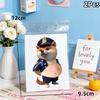 New New 2Pcs Cute Puppy Sticker 3D Soft Belly Squeezeable Sticker DIY Phone Case Home Decoration Decompression Gift For Friends
