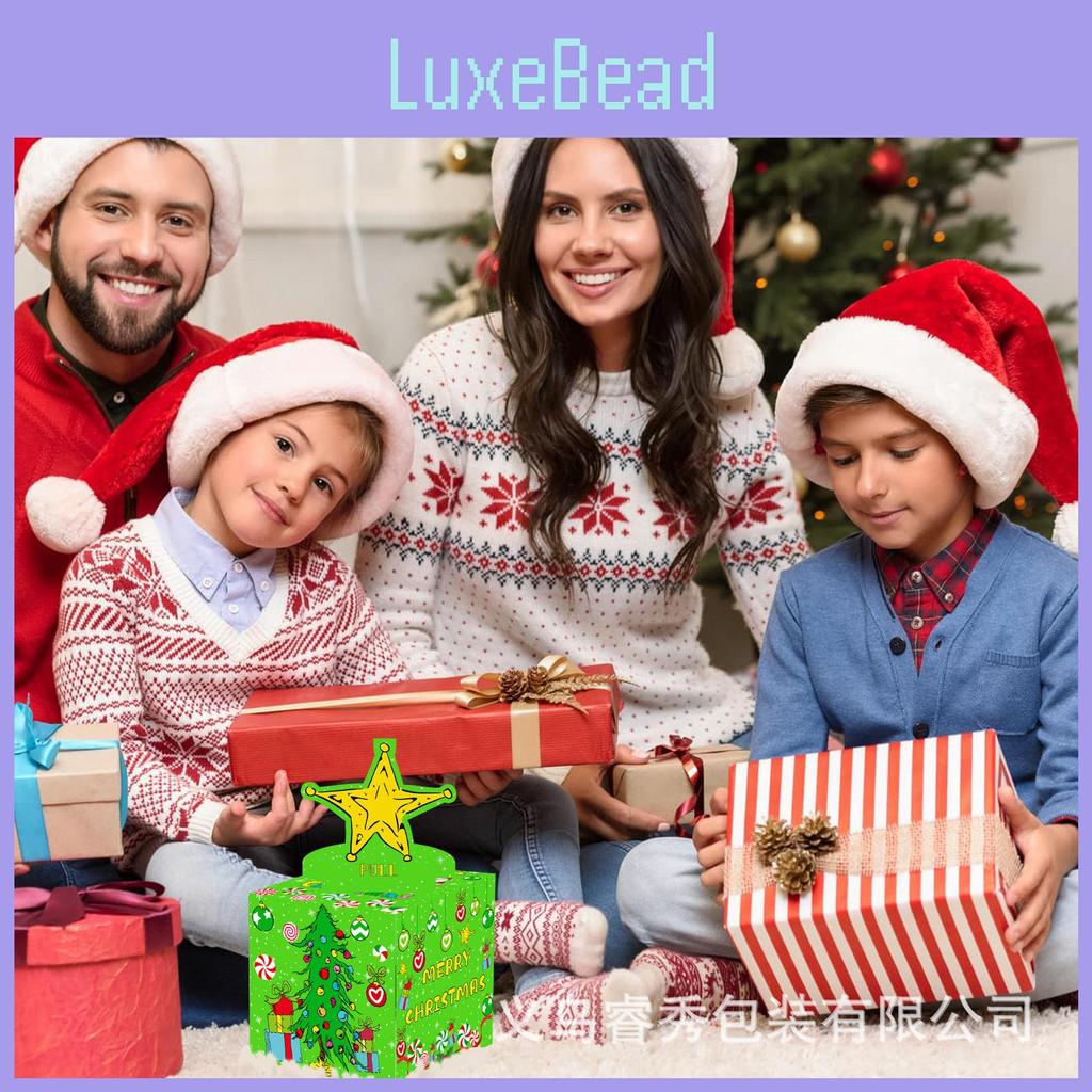 Scene Gift Christmas Box With Gold Star For Festive Gift Giving Celebration And