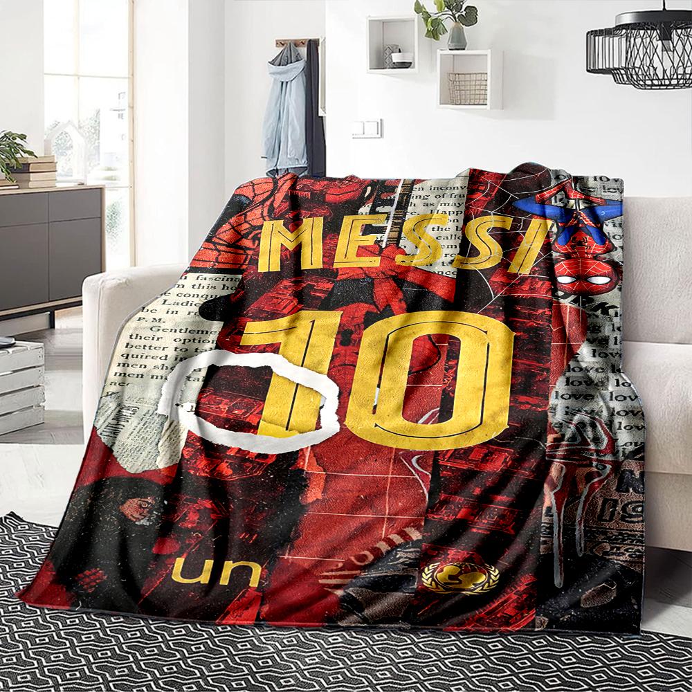World Cup Celebration printed flannel breathable and warm blanket, a stylish home gift, suitable for home, office and bedspread use. 0713a36