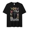 Hot Sale Damon Salvatore TV Drama Graphic Print T-shirt Men Women Retro Gothic Fashion Loose Casual Oversized Streetwear Harajuku Y2K Summer New Teee