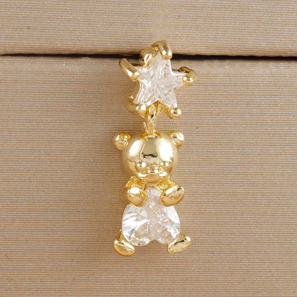 Pearl Flower Bee Zircon Earrings with Stainless Steel Needle
