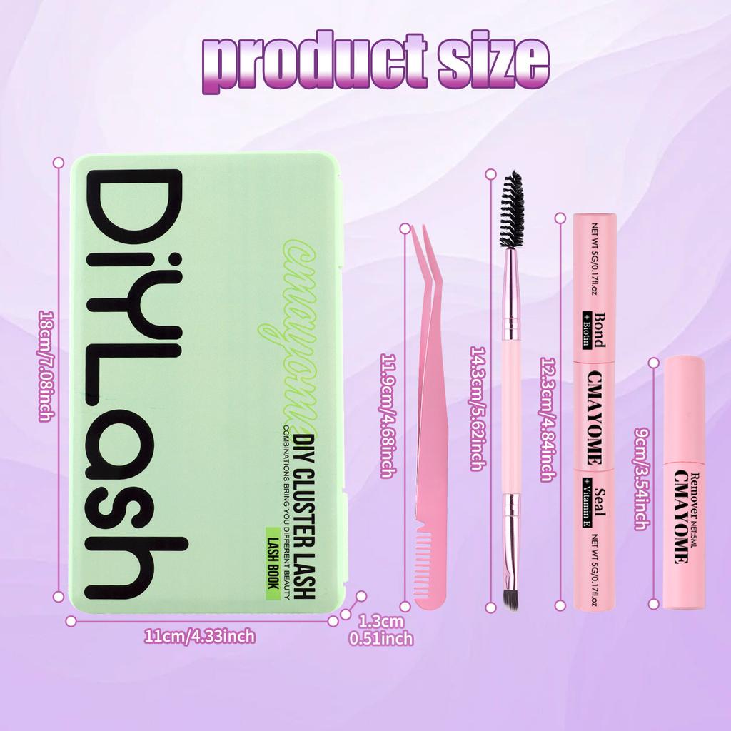 Diy Single Tuft Of Hair Large Capacity Family Photo Colored False Eyelashes Eyelash Book D Song Mixed False Eyelashes