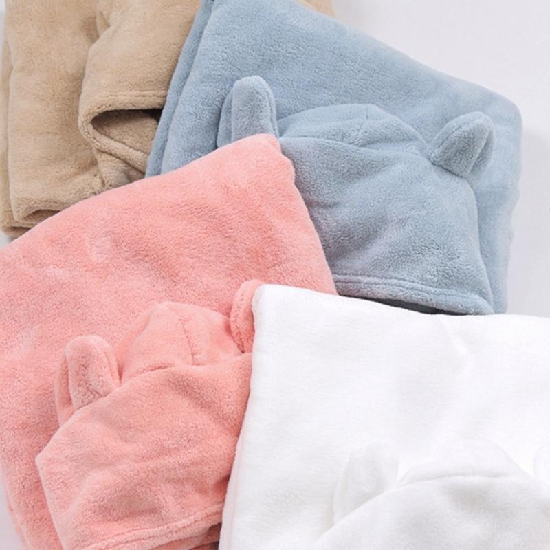 Bata de baño con capucha para bebé, toalla de baño transpirable, capa para bebé de secado rápido, suave, con dibujos animados, poncho para recién nacidos, muy absorbente