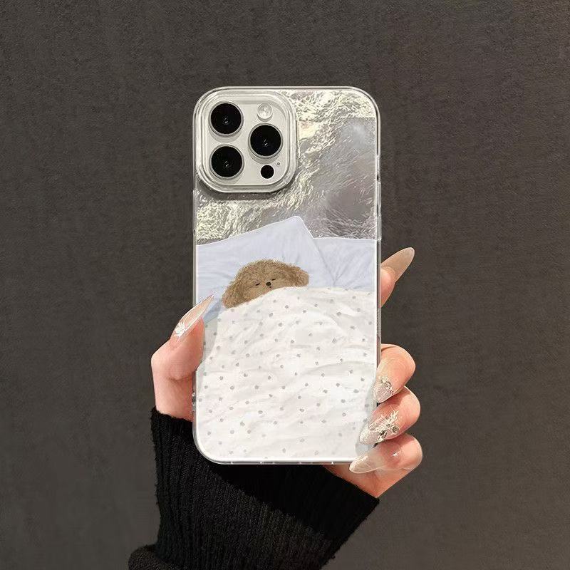 Cute Cat Dog Vortex Pattern Clear Phone Case For iPhone 17 16 15 14 13 12 11 Pro Max XS XR X SE 7 8 Plus Silicone Soft Cover