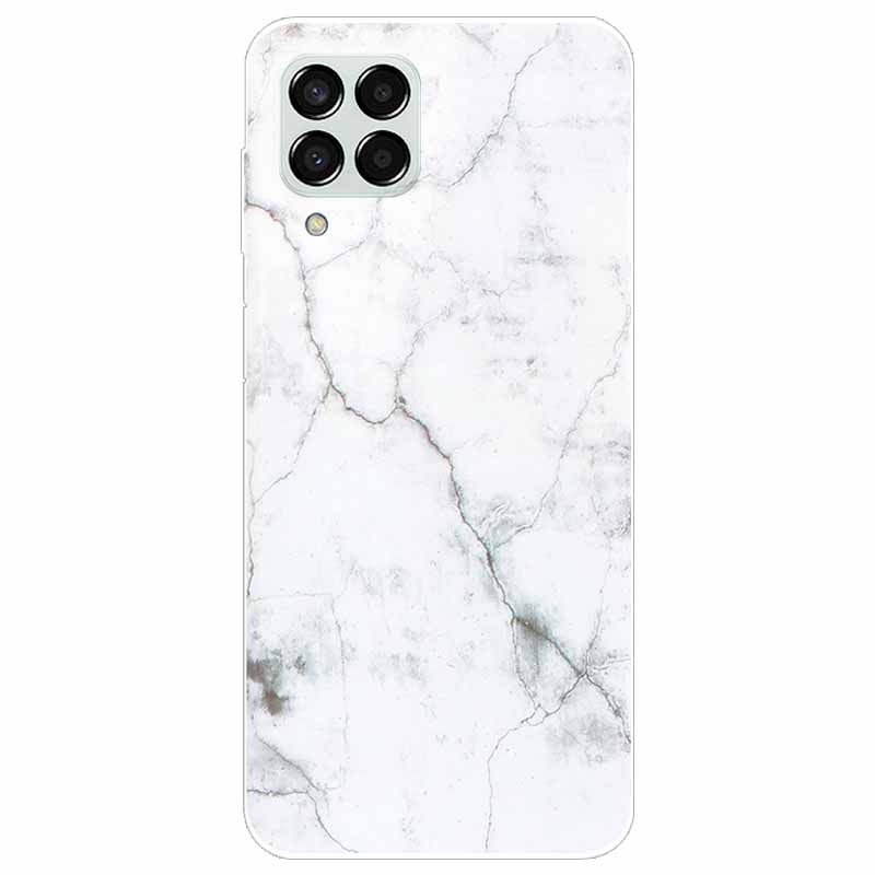 Hülle für Samsung M33 Hülle Marmor Weiches TPU Silikon Handyhüllen für Samsung Galaxy M53 5G Hülle Klarer Bumper M 33 53 Schutz