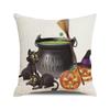 Halloween Bat Crow Pumpkin Print Cushion Cover Home Living Room Sofa Decoration Throw Pillow Cover