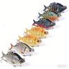 8Multi-Section Hook Lure6.35CM9.3GBionic Lure Bait for Freshwater and Saltwater Universal Fishing for Topmouth Culter Bass Tilap