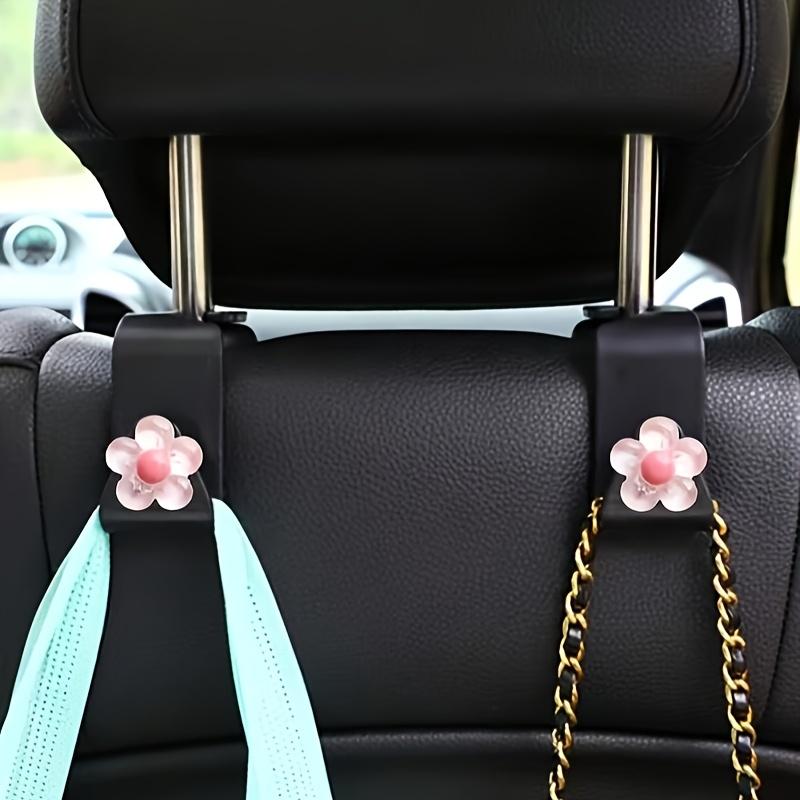 2pcs Car Seat Headrest Hook Back Hooks for Auto Back Seat Storage Organizer Hanger Holder for Handbag Purse Bags Clothes Coats