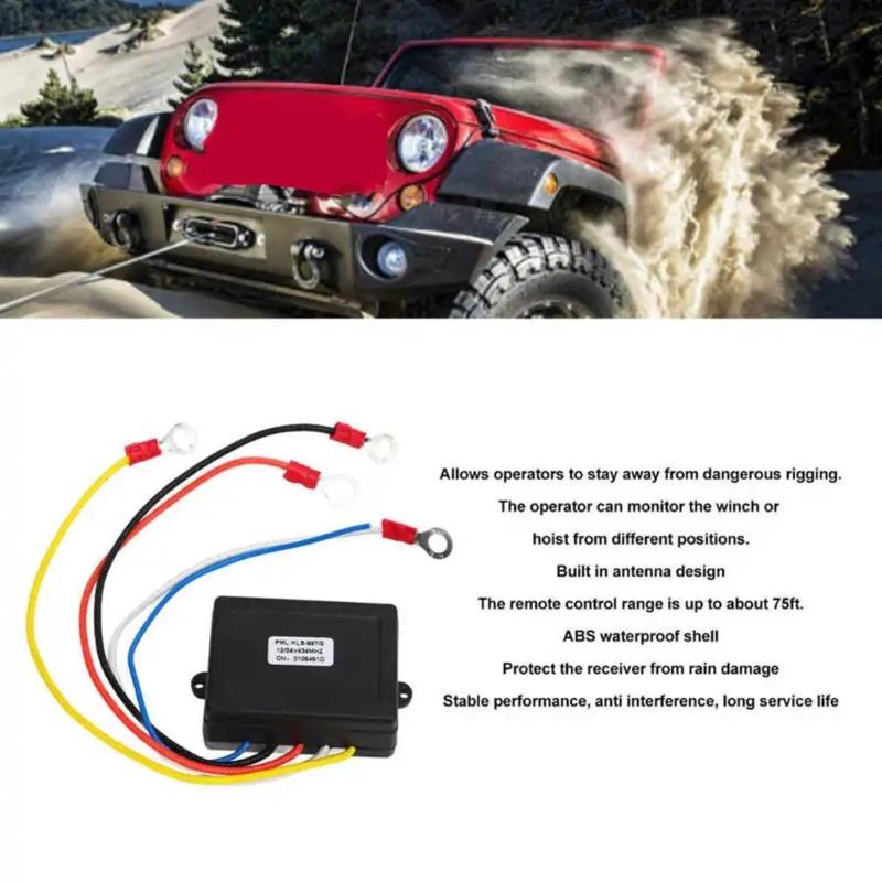 Winch Remote Control Systems Easy Installation Universal Wireless Winch Remote Control Switch Receiver Kit Fast Response