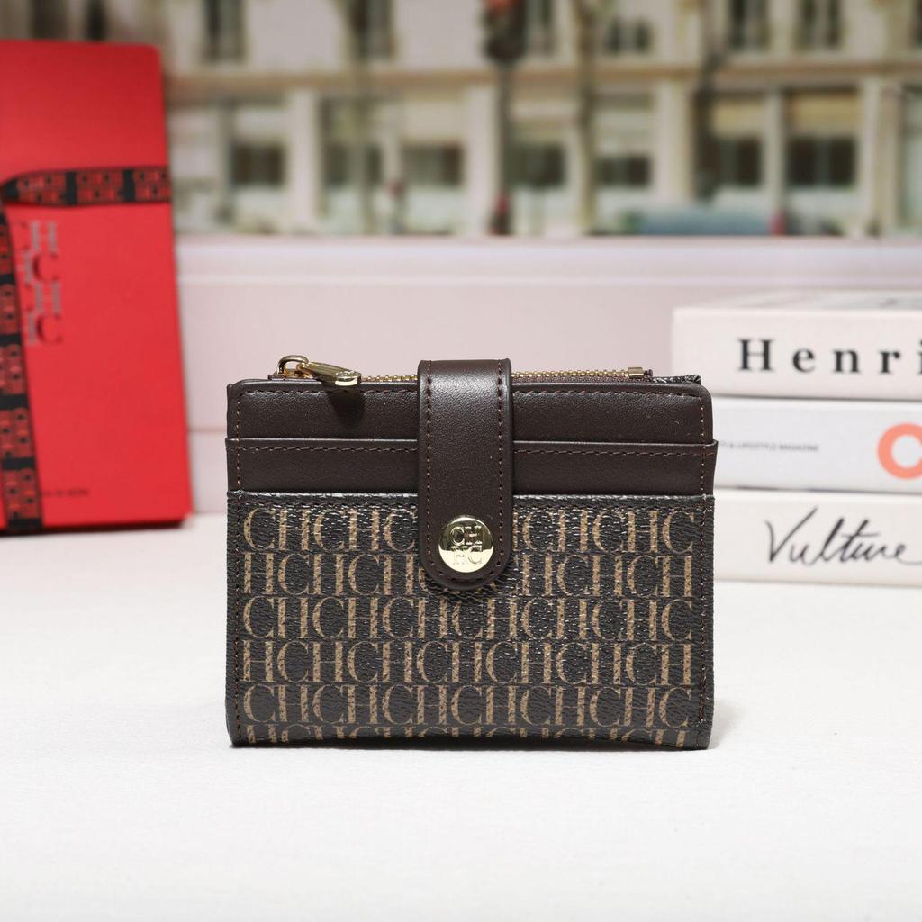 CHHC Women's Mini Coin Purse 2024 - Stylish Short Wallet with Letter Card Holder, Niche Design, and INS Style