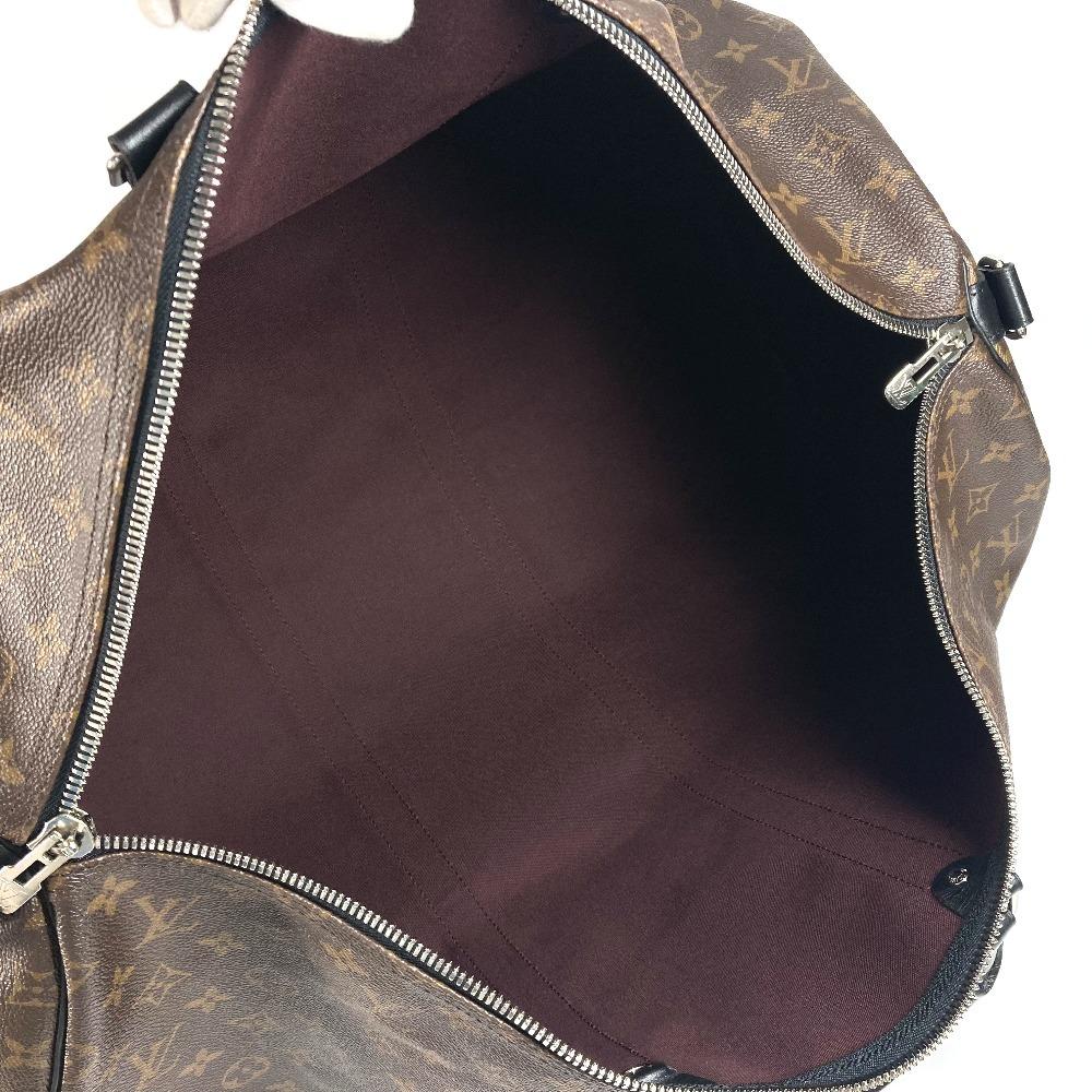 Louis Vuitton M56714 MonogramMacassar KeepallBandouliere55 Hand Bag Duffle Bag