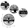 Metal Wall Art Tree of Life Family Name Sign Home Decor Wall Hangings