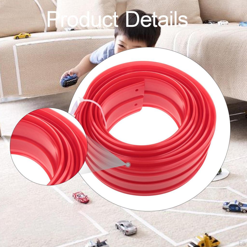 15 Ft Bendable Racetrack with 4 Alloy Cars Kit Strong Suction Cups Multifunctional for Powered Race