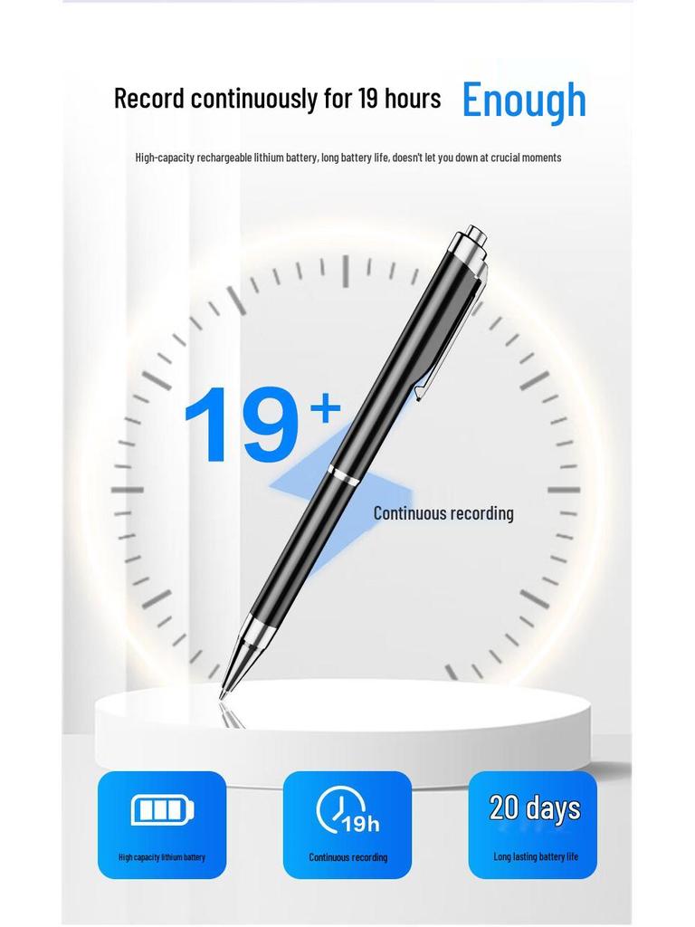 Ke AI V-09 HD Hlasový záznamník: Přenosný, Profesionální, Inteligentní Redukce Šumu a Převod Hlasu na Text