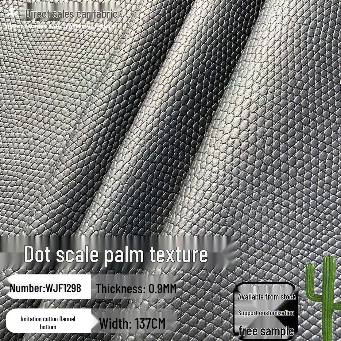 

0.9MM Dot Grain Embossed PU Leather Material for Outdoor Sports Bags and Shoes Mixed Color