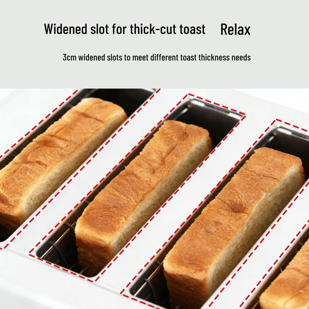 Multi-Slot Toaster Oven & Sandwich Press Heating Machine