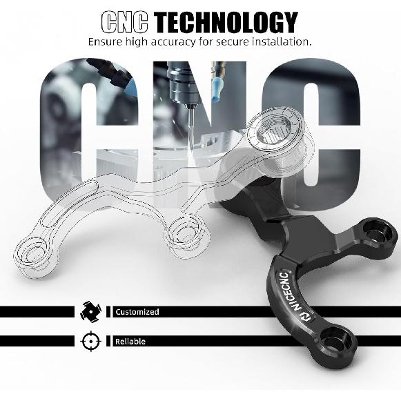 NICECNC Black Shift Stabilizer Gear Shift Support Compatible with Yamaha Tenere 700/XTZ700 2019-2024,Tenere 700 Rally Edition 2020-2024,Tenere 700